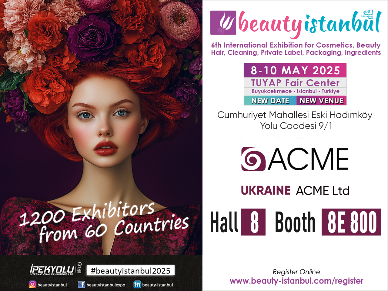 Get acquainted with ACME’s new products at BEAUTYISTANBUL 2025!